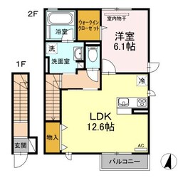 フォンテーヌ南安長Ⅱの物件間取画像